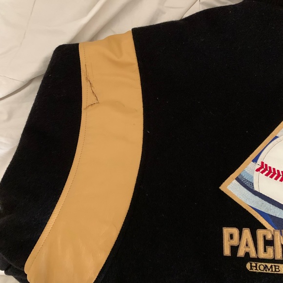 San Francisco Giants Leather Varsity Jacket Vintage Size XL - Picture 4 of 4